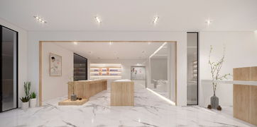 100㎡現代簡約購物空間裝修案例解析