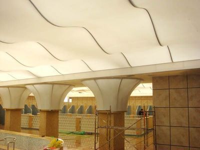 佛山軟膜天花 三水廣告噴繪膜與南海A級防火膜吊頂安裝產品圖集